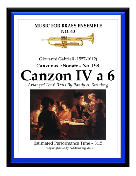 Free Sheet Music Canzon Iv A 6 No 198