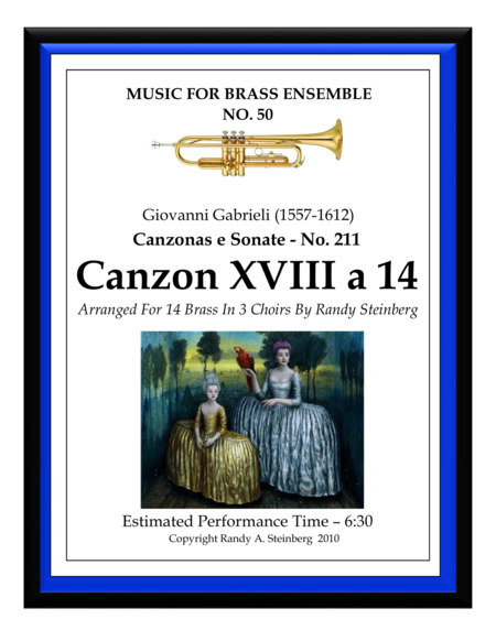 Free Sheet Music Canzon Xviii A 14 No 211