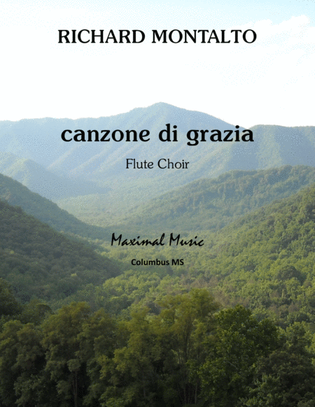 Free Sheet Music Canzone Di Grazia