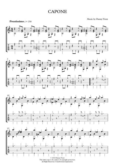 Free Sheet Music Capone