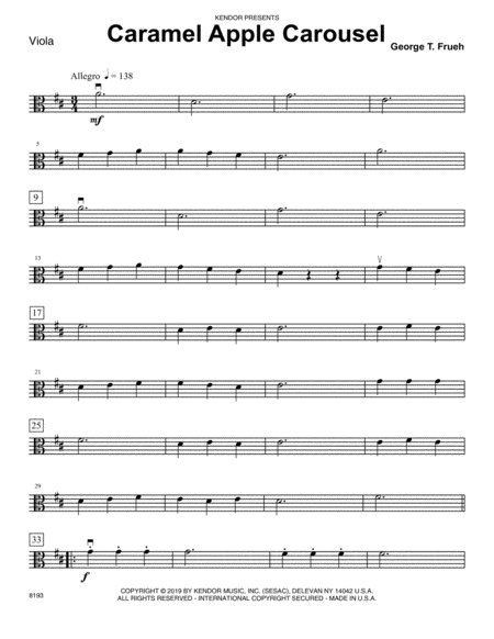 Free Sheet Music Caramel Apple Carousel Viola
