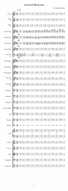 Carnival Mexicano Sheet Music