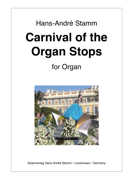 Carnival Of The Organ Stops For Organ Sheet Music