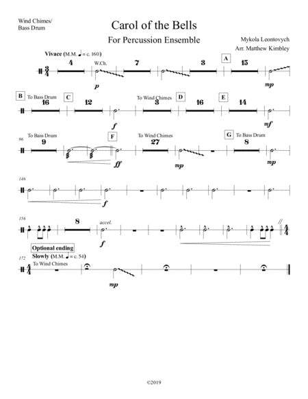 Carol Of The Bells All Parts Sheet Music