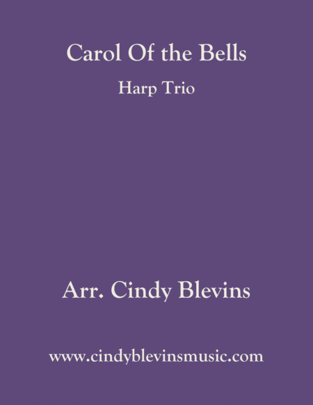 Carol Of The Bells Arranged For Harp Trio Sheet Music