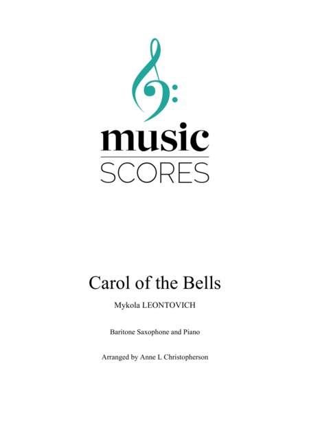 Carol Of The Bells Baritone Sax And Piano G Minor Sheet Music