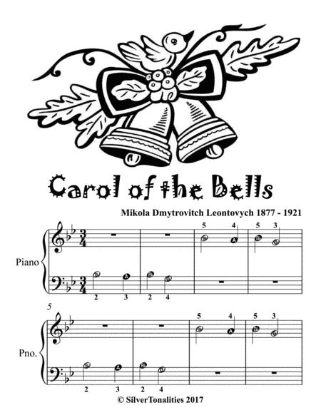 Carol Of The Bells Beginner Piano Sheet Music Sheet Music