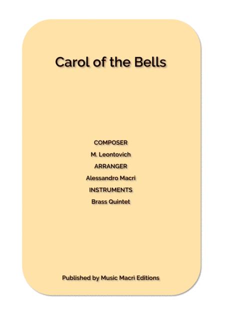 Free Sheet Music Carol Of The Bells By M Leontovich