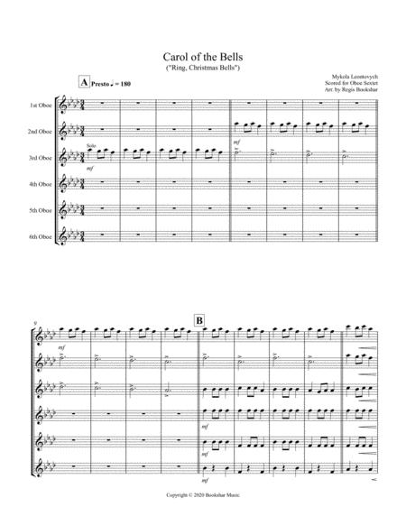 Carol Of The Bells F Min Oboe Sextet Sheet Music