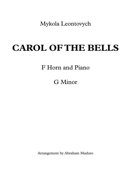 Carol Of The Bells Horn In F With Piano Accompaniment Score And Parts Sheet Music