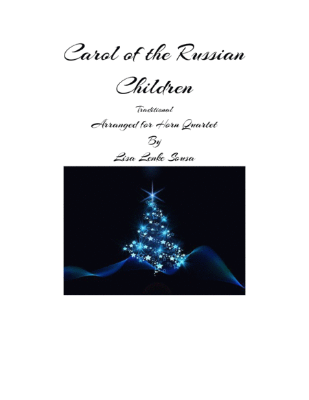 Free Sheet Music Carol Of The Russian Children