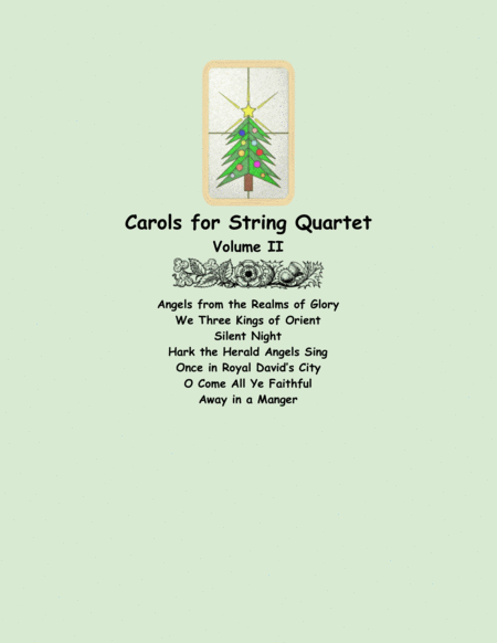 Carols For String Quartet Volume Ii Sheet Music