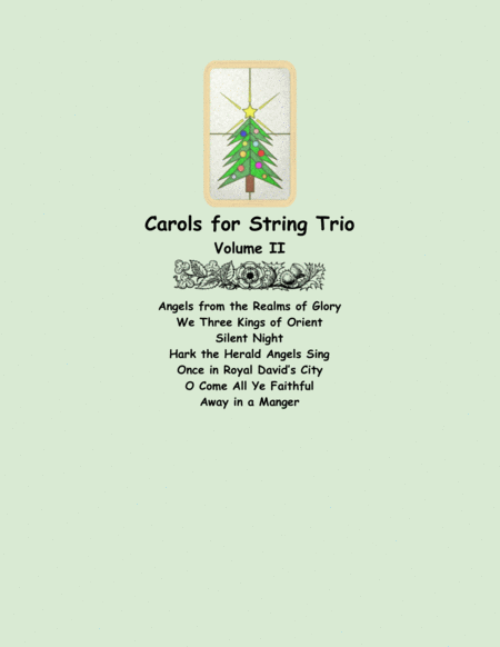 Free Sheet Music Carols For String Trio Volume Ii