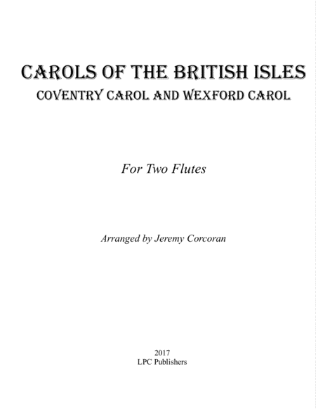 Carols Of The British Isles For Two Flutes Sheet Music