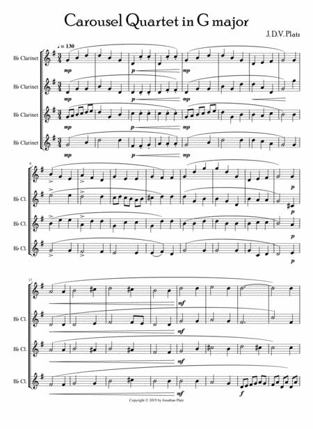 Carousel Quartet In G Major Sheet Music