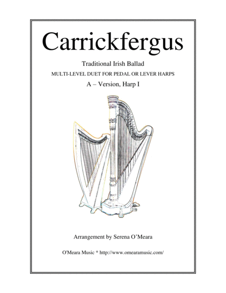 Carrickfergus A Version Harp 1 Sheet Music