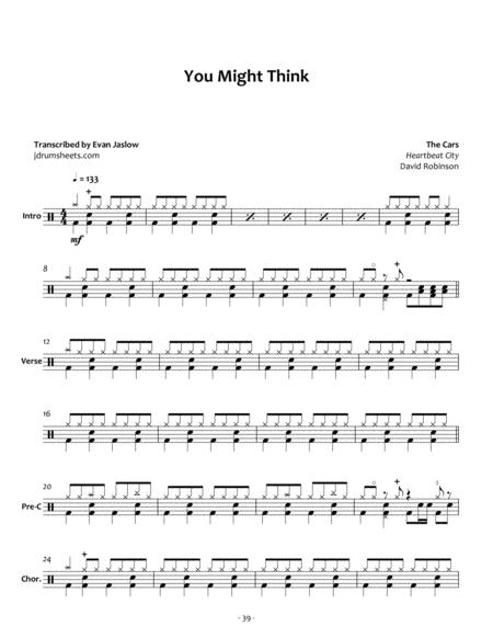 Cars The You Might Think Sheet Music