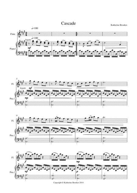 Free Sheet Music Cascade