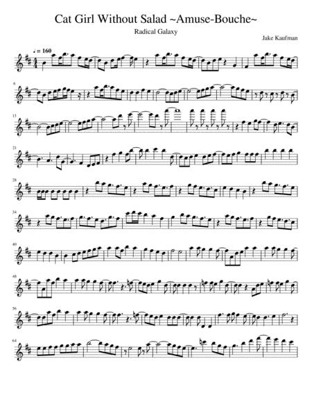 Cat Girl Without Salad Ost Sheet Music