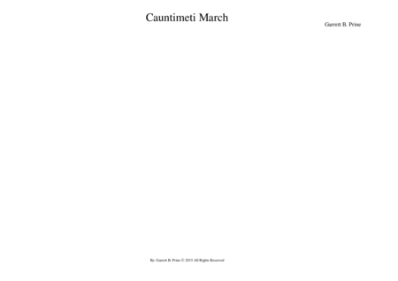 Cauntimeti March Sheet Music