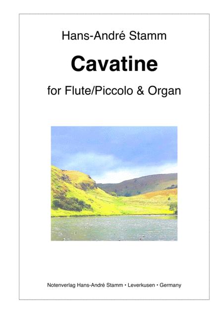 Free Sheet Music Cavatine For Flute And Organ