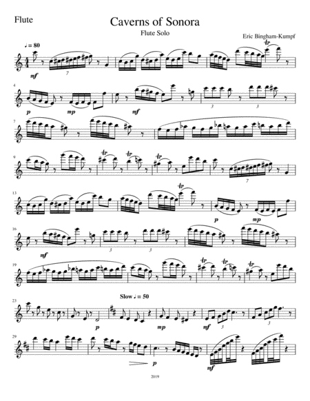 Caverns Of Sonora Sheet Music