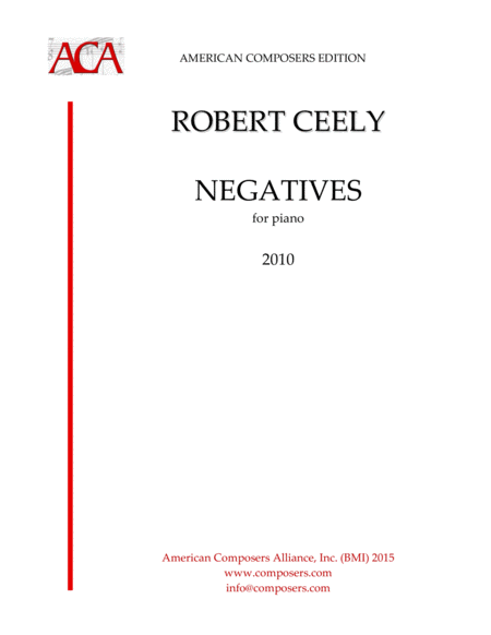 Free Sheet Music Ceely Negatives