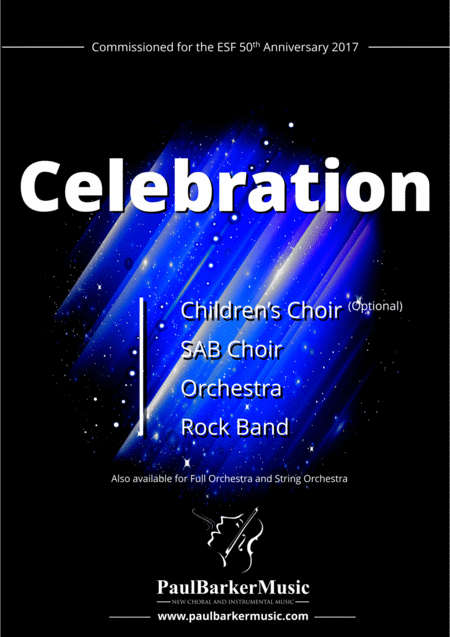 Free Sheet Music Celebration Choir Orchestra And Rock Band Score Parts