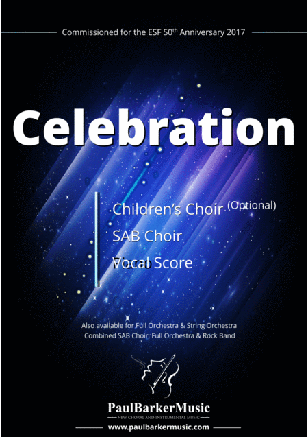 Celebration Vocal Score Sheet Music