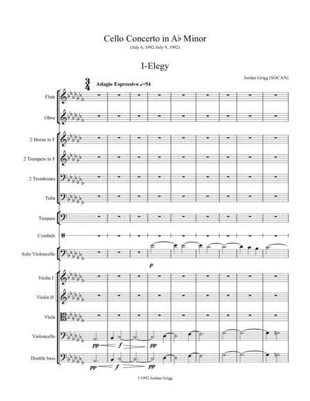 Free Sheet Music Cello Concerto No 1 Score And Parts