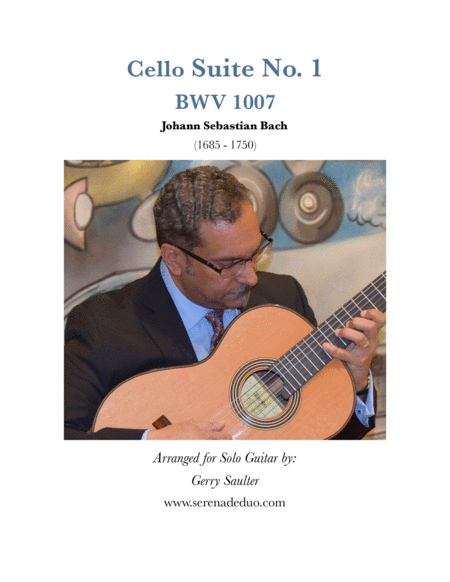 Free Sheet Music Cello Suite 1 Bwv 1007 Arranged For Solo Guitar