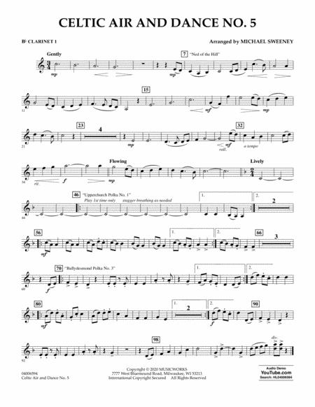 Celtic Air And Dance No 5 Bb Clarinet 1 Sheet Music