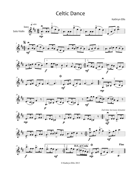 Free Sheet Music Celtic Dance