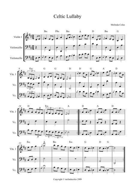 Celtic Lullaby Sheet Music