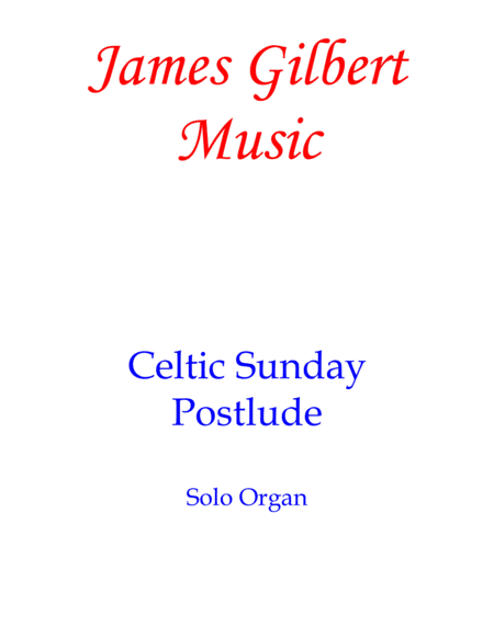 Free Sheet Music Celtic Postlude