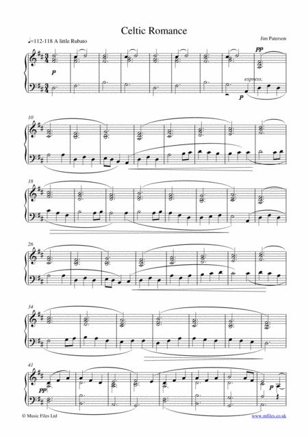 Free Sheet Music Celtic Romance Extended Version For Piano