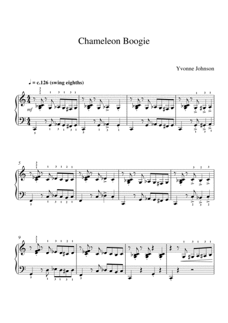 Chameleon Boogie Sheet Music