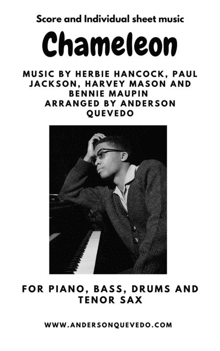 Chameleon Herbie Hancock Full Band Score Tenor Sax Piano Bass And Drums And Individual Parts Sheet Music