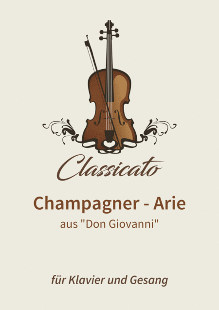 Free Sheet Music Champagner Arie