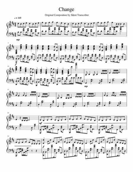 Change Sheet Music