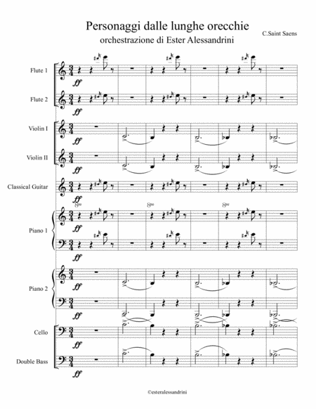 Free Sheet Music Characters With Long Ears