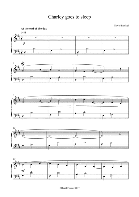 Charley Goes To Sleep Sheet Music