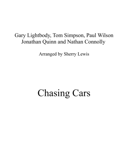 Chasing Cars String Quartet For String Quartet Sheet Music