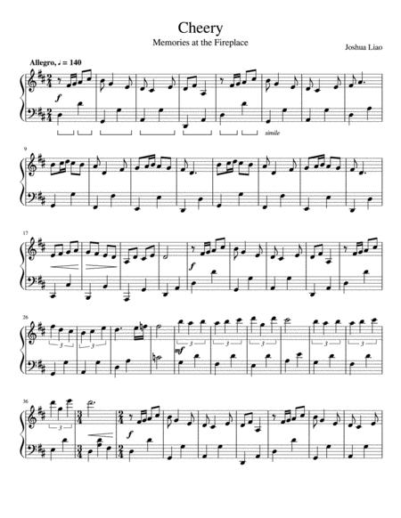 Free Sheet Music Cheery