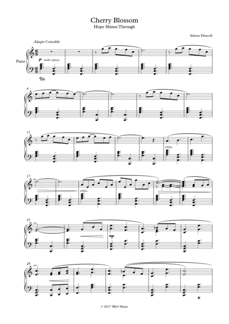 Free Sheet Music Cherry Blossom