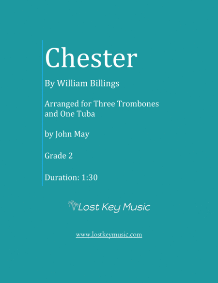Chester Three Trombones And One Tuba Sheet Music
