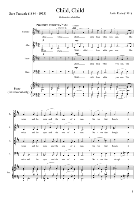 Child Child Sheet Music