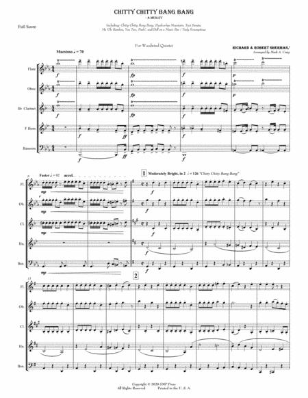 Free Sheet Music Chitty Chitty Bang Bang Medley