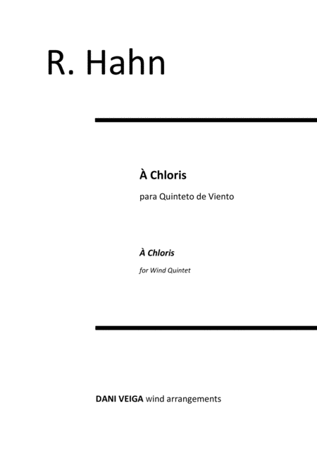 Free Sheet Music Chloris