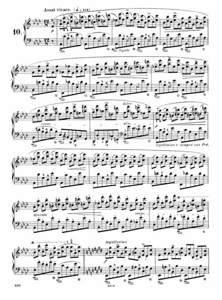 Chopin Etude In Ab Major Op 10 No 10 Original Complete Version Sheet Music